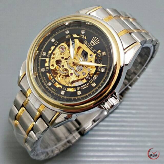Jam Tangan Pria / Cowok Rolex Classic Mesin Automatic