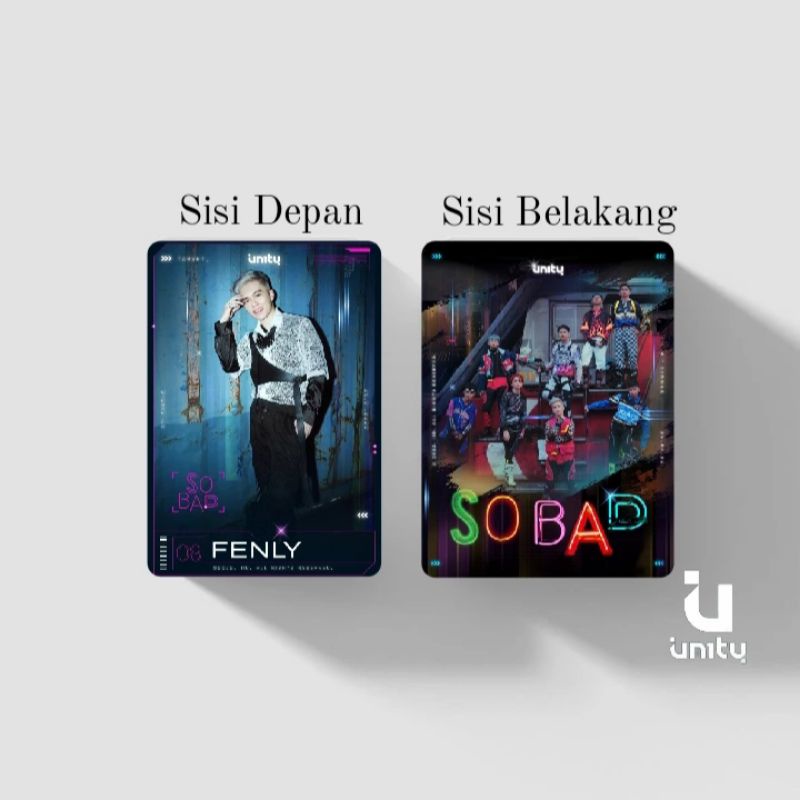 UN1TY PHOTOCARD SO BAD UNOFFICIAL DUA SISI VER.2