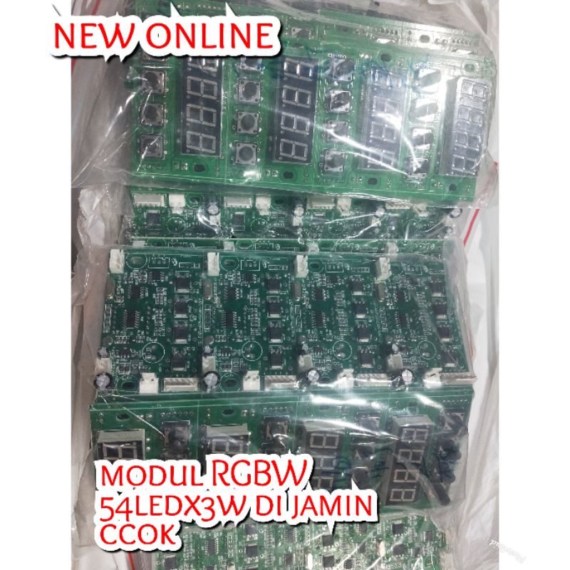 MODUL PARLED RGBW 54LEDx3W LED 4/8CH RGBW