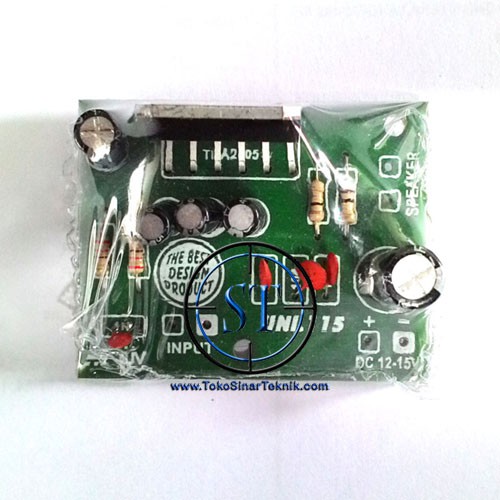 Kit Power Mono TDA 2005 20W Bridge Power Amplifier Mini IC TDA2005 (Mono) 12VDC Aux 20 Watt RMS