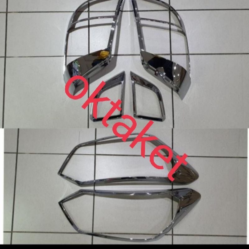 paket garnish depan belakang agya ayla 2017 hitam chrome