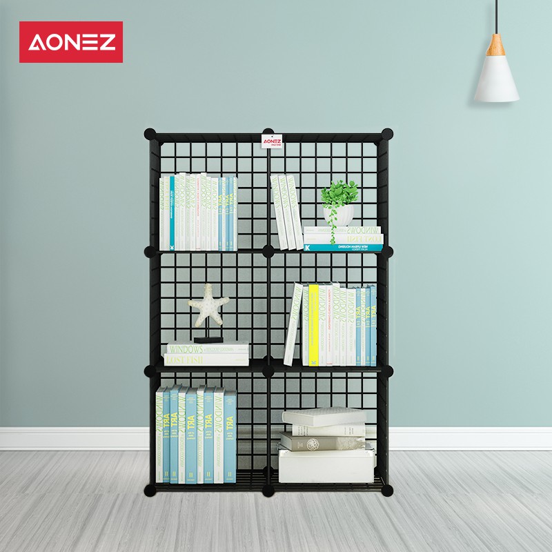 Aonez rak besi Rak jaring besi lemari multifunctional rack Aonez rak besi Rak jaring besi lemari multifunctional rack