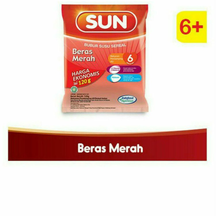 Sun Bubur Susu Beras Merah 120G