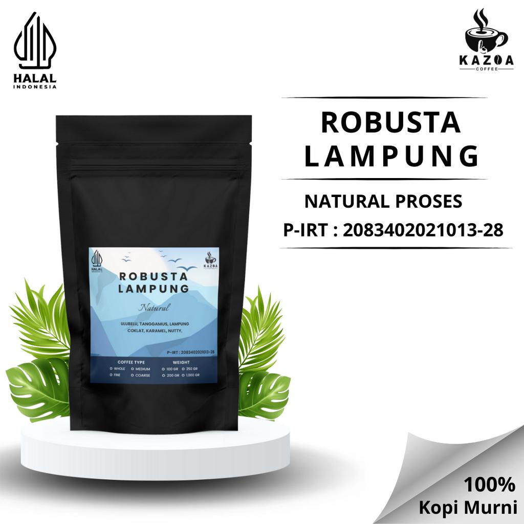 

Biji Kopi Bubuk Robusta Lampung 250 gr Kopi Asli Murni 100% Natural Proses