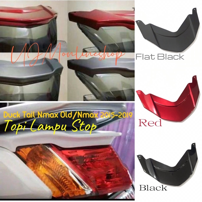 Ducktail Nmax Old Sirip Lampu Stop Nmax Old Cover Topi Lampu stop Nmax Old 2015-2019 Bisa