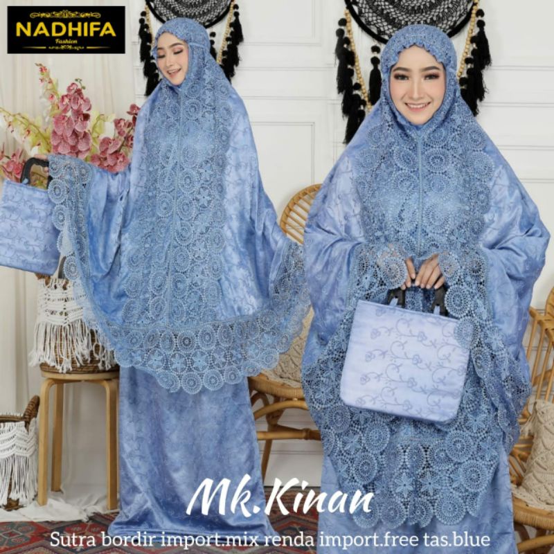 Mukena luxury//mukena kinan//mukena glamour