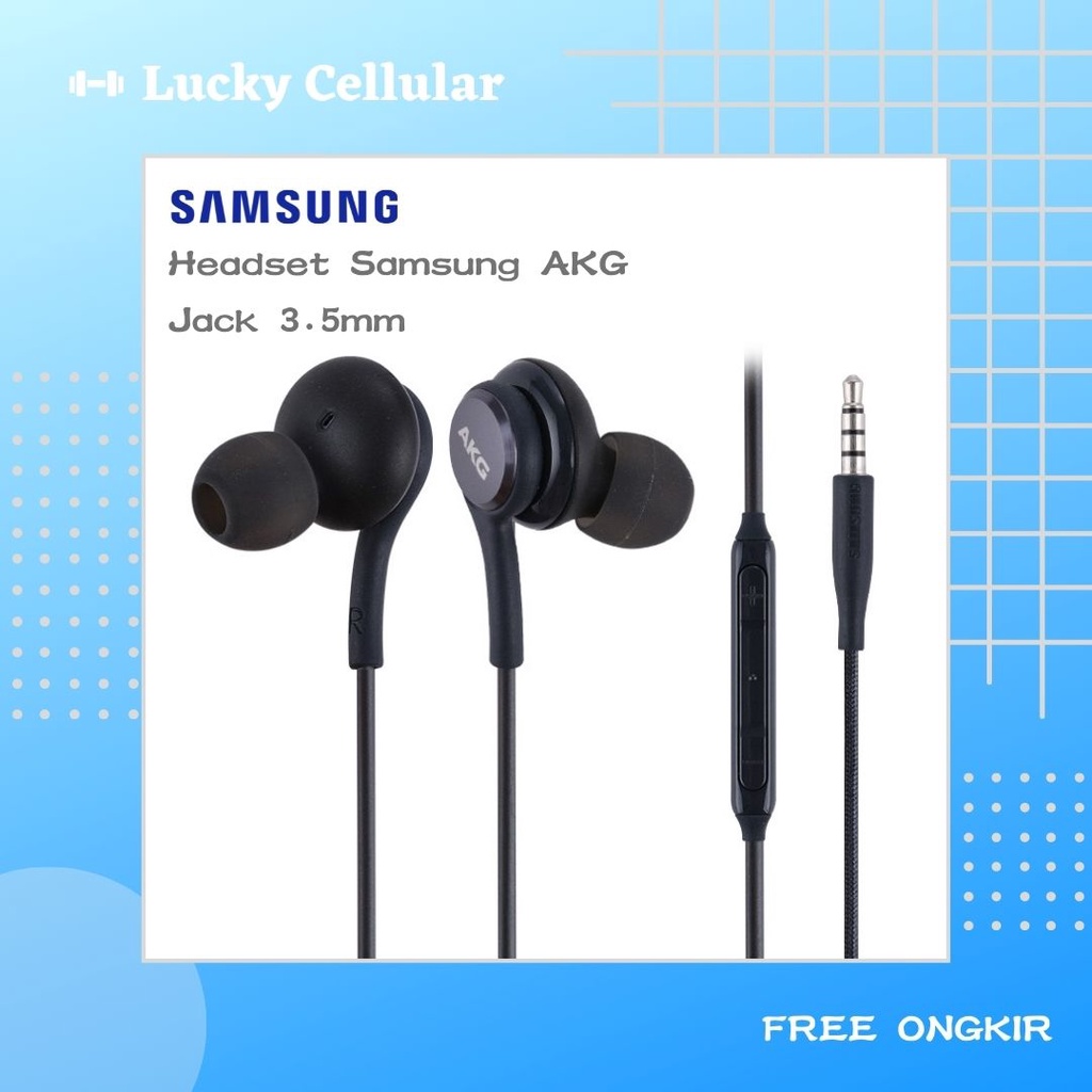 Handsfree Samsung S8 S8+ S8 Plus HeadSet AKG ORIGINAL EarSet Ear Phones Universal Jack 3.5mm