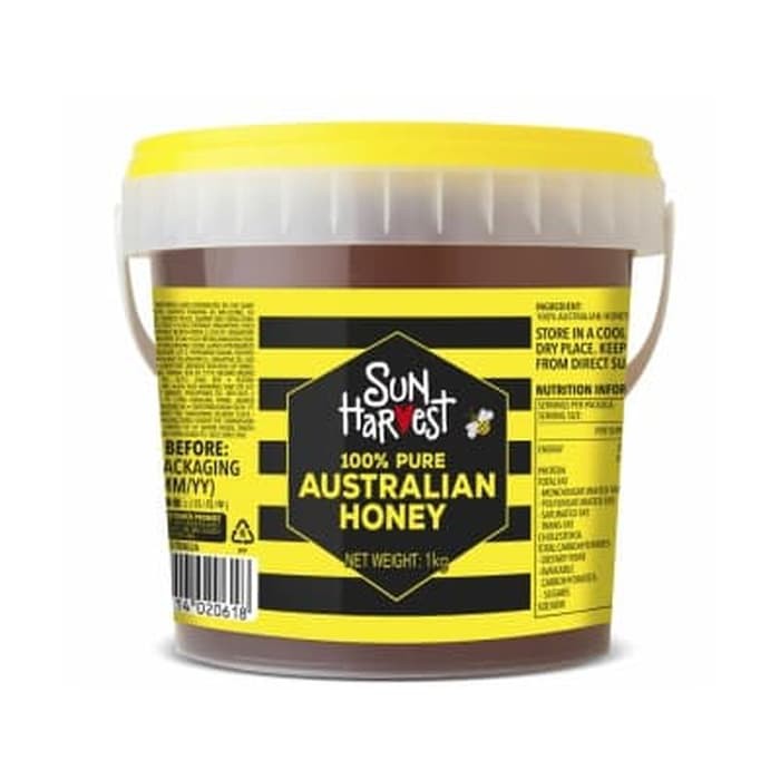 

#HANDCARRY Sun Harvest 100% Pure Australian Honey Pail 1kg - UFOHCR2516