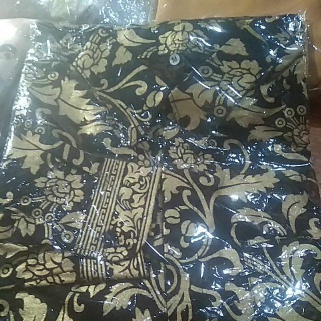 Bswart Batik Hrb026 Kenongo Hem Pendek Padi Pekalongan M L Xl Batik Pria Murah Modern Grosir