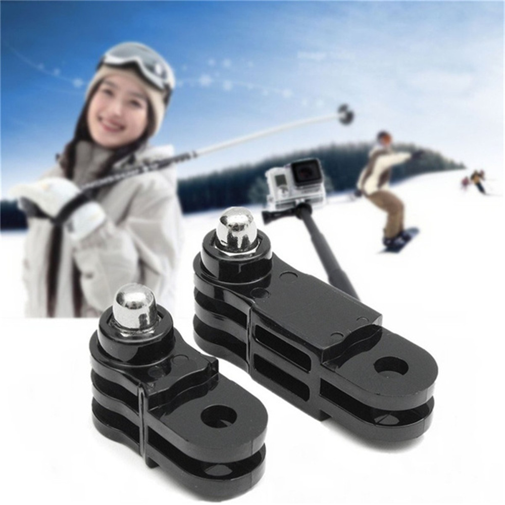 Set Adaptor Mounting Kamera Action Cam Gopro Hero 8 7 6 5 Model Lurus Pendek Bahan Plastik