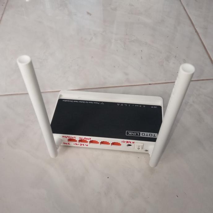 Totolink N300Rt Modif Poe In/Out 12-24V Port Wan Dan 1 Lan