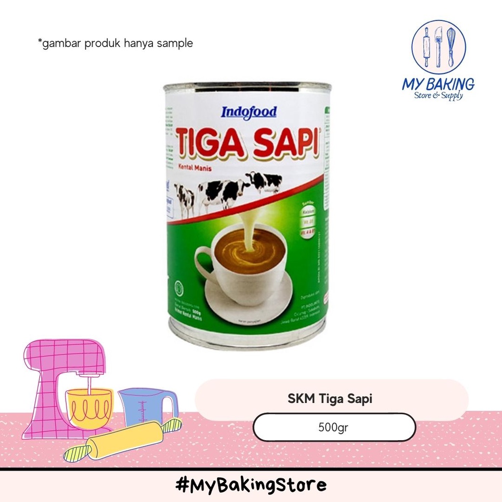 

SKM Tiga Sapi 500gr | Susu Kental Manis TIGA SAPI 500gr