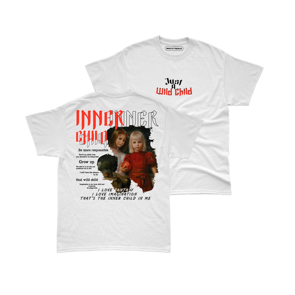 Aviotic Tshirt / Kaos Lengan Pendek INNERCHILD ( Sablon ) Unisex Pria &amp; Wanita