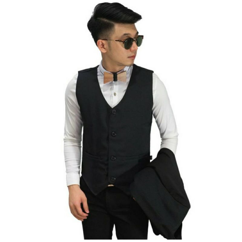 Jual Vest Formal Waistcoat Rompi Dalaman Jas Pria Groomsmen Wedding