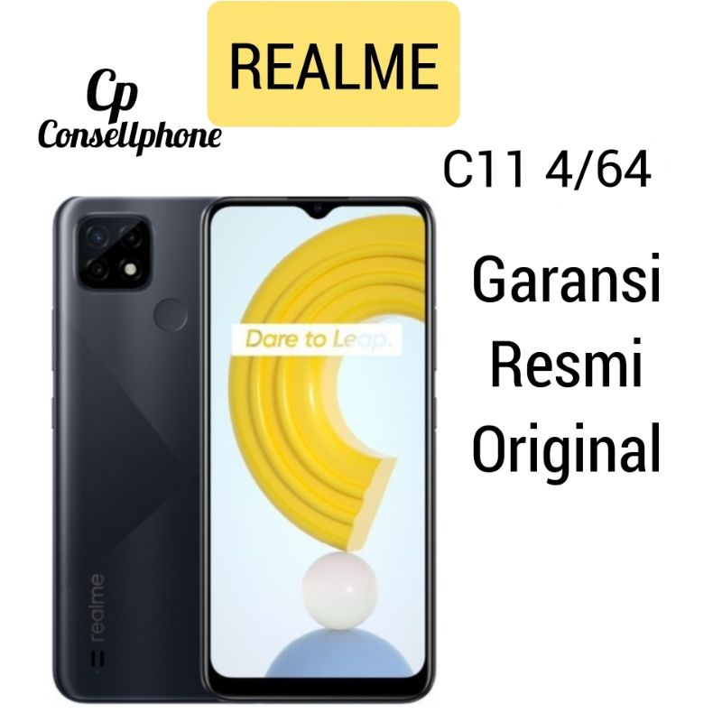 Realme C21Y Ram 4/64 3/32 Garansi Resmi-C11 2021 4/64 black