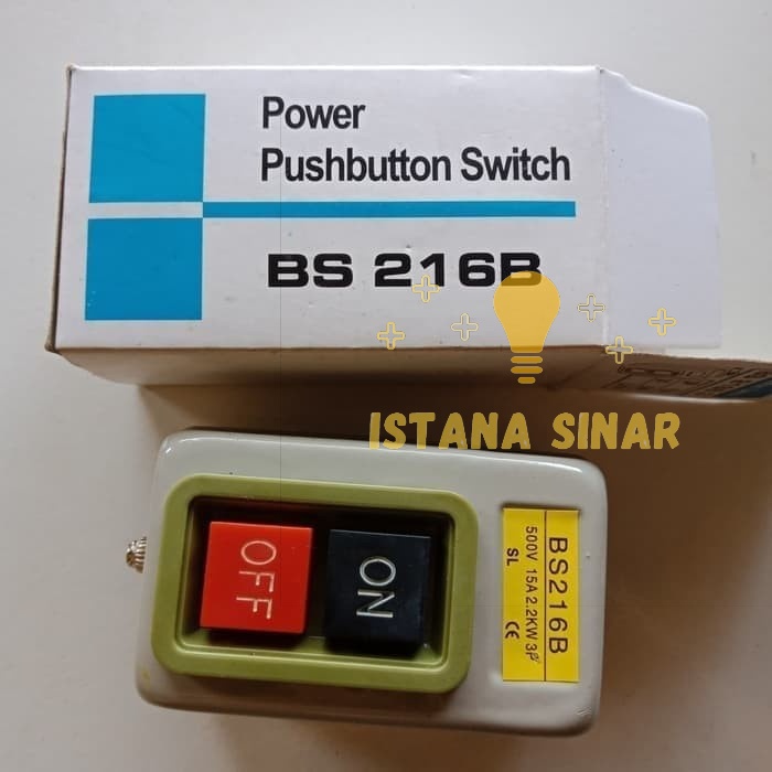 Saklar Tombol Tekan Self Lock Push Button Switch 15 A / 30 A ampere