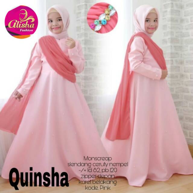 Gamis anak Quinsha Kids, matt monscreap