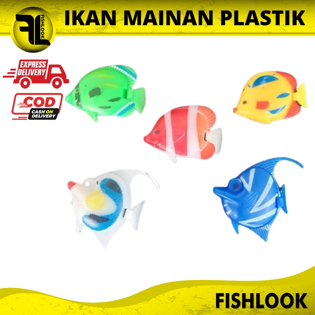 Ikan Plastik Mainan / Hiasan Aquarium