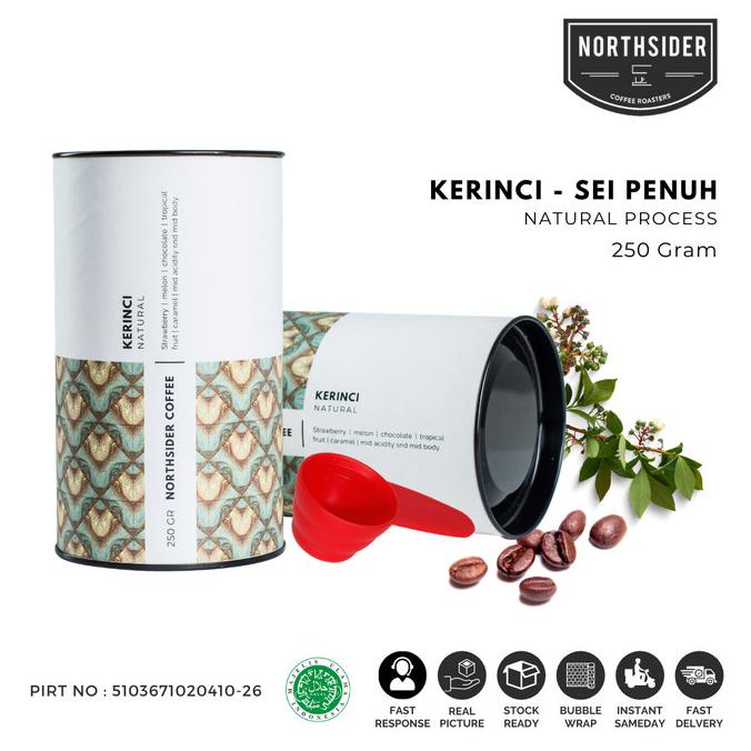 

BIJI KOPI ARABIKA KERINCI MT NATURAL - 250GR NORTHSIDER COFFEE -Diskon Besar