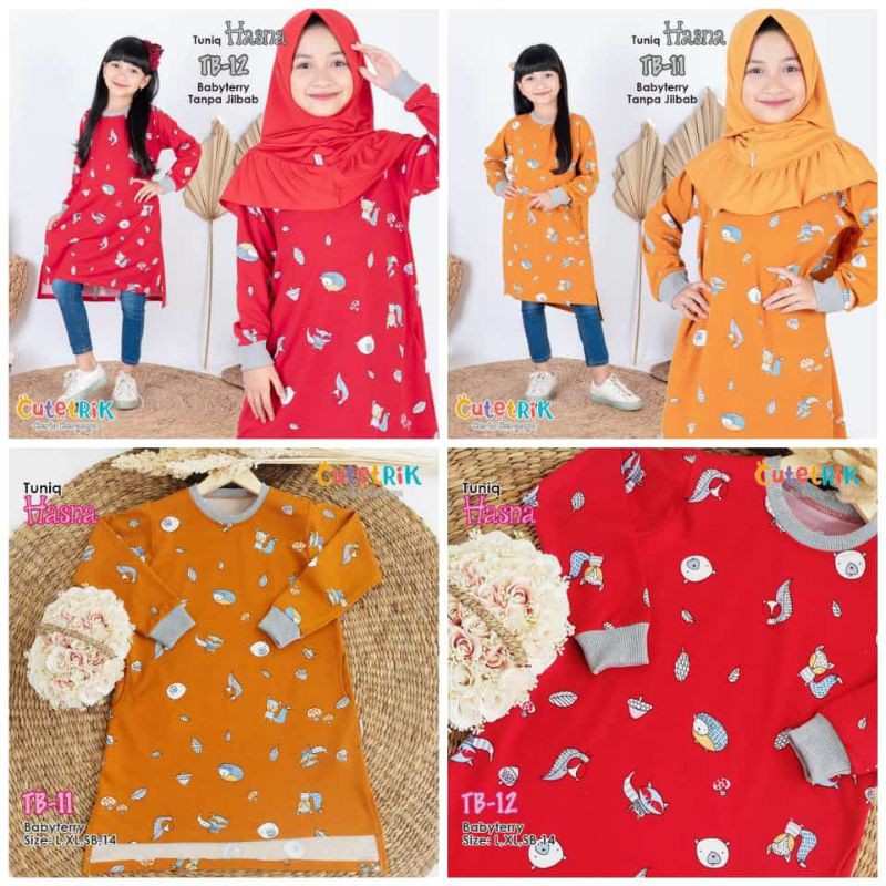 Cutetrik / Hoodie Anak Remaja Cutetrik Tunik Baju Anak Cewek
