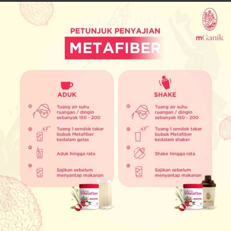 MGANIK METAFIBER RASA LYCHEE