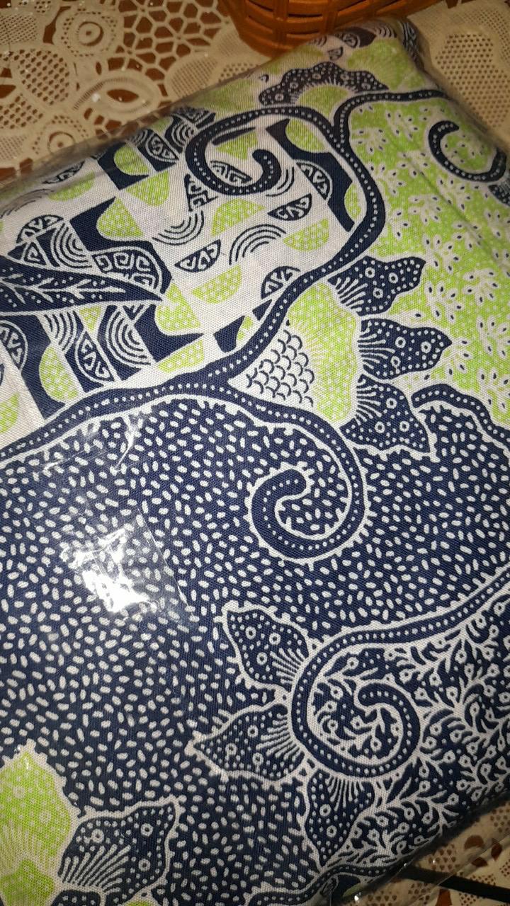 Tey-17 Batik Wanita Asj Sa Hrb026 Kenongo Kemeja Tosca Pendek