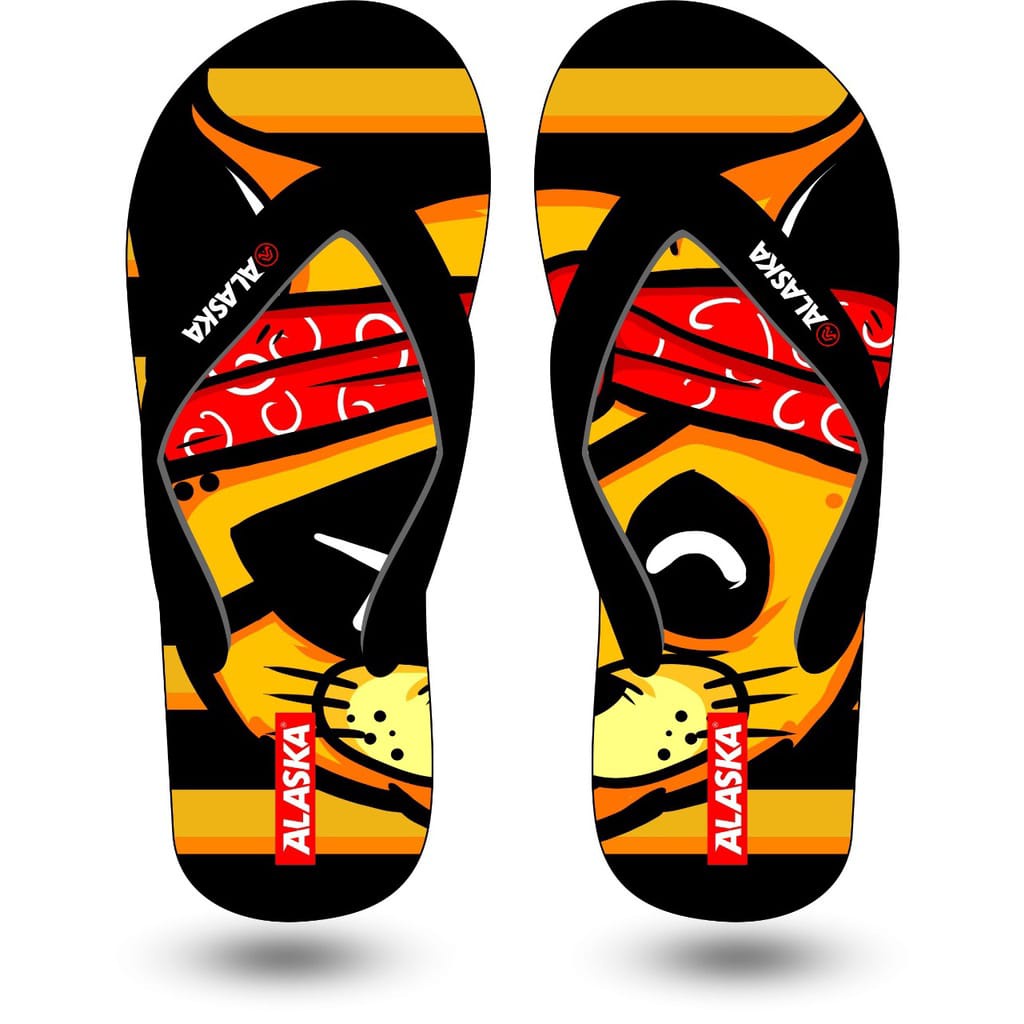 Sandal Jepit Pria Dewasa Distro ALASKA Sendal Pria Printing Terbaru termurah terlaris