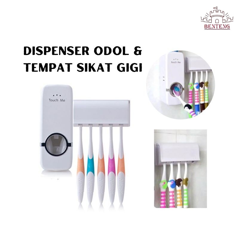 ToothPaste Dispenser Tempat Dispenser Odol dan Sikat Gigi