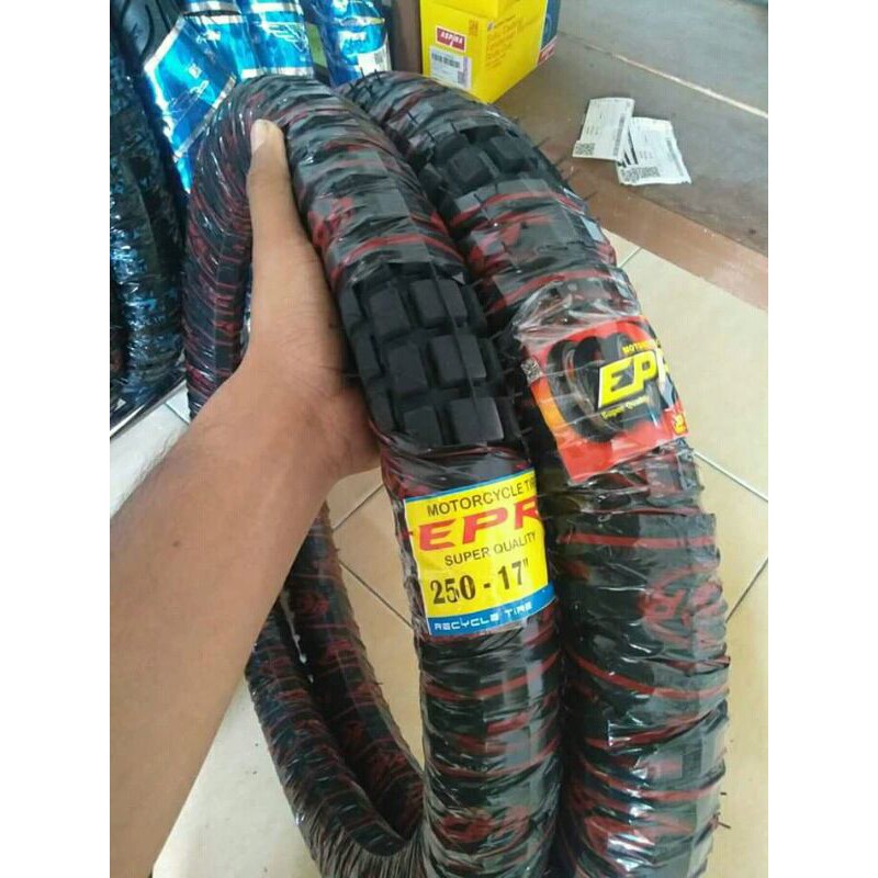 Sepasang Ban Motor Trail Ukuran 250 & 275 Ring 17 EPR
