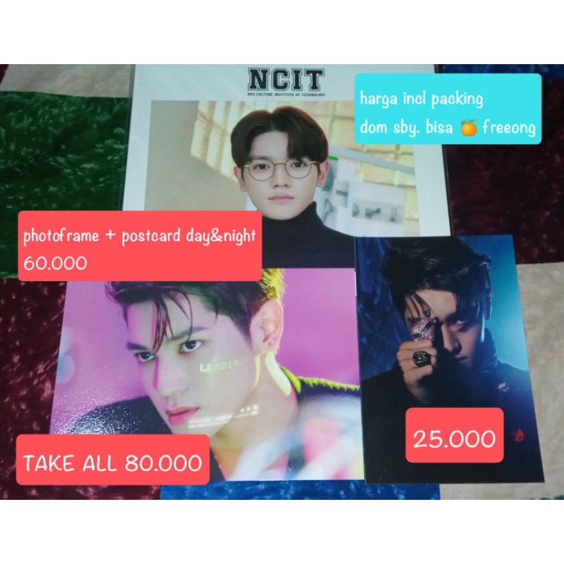 Taeyong Postcard + photoframe ncit only (MINUS PC) & postcard catharsis
