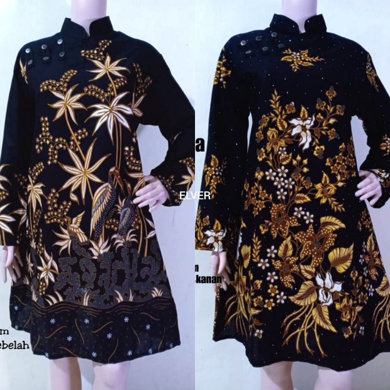 TUNIK BATIK HITAMMANIS SALSA SHANGHAI UNGGUL JAYA MODERN EXCLUSIVE 2022