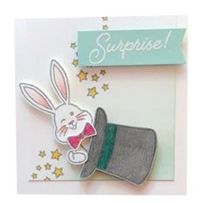 Clear Stamp (Stempel Transparan/Bening) - Rabbit Thema for Birthday