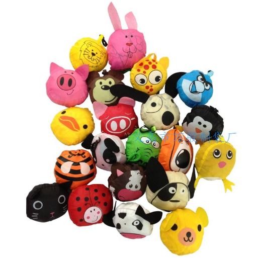 Animal Shopping Bag Tas Belanja Lipat Kartun Lucu Strawberry Baggu New Hand Tote Bags