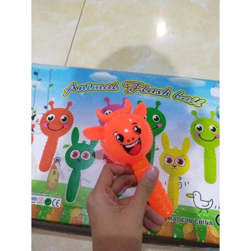 MAINAN ANAK RUBBER STICK KARET ADA SUARA DAN LAMPU  RUBBER STICK TOET TOET NYALA LAMPU