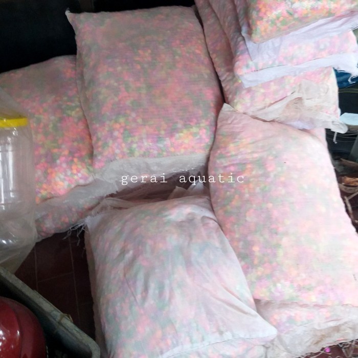 1karung batu warna warni taiwan hiasan aquascape aquarium