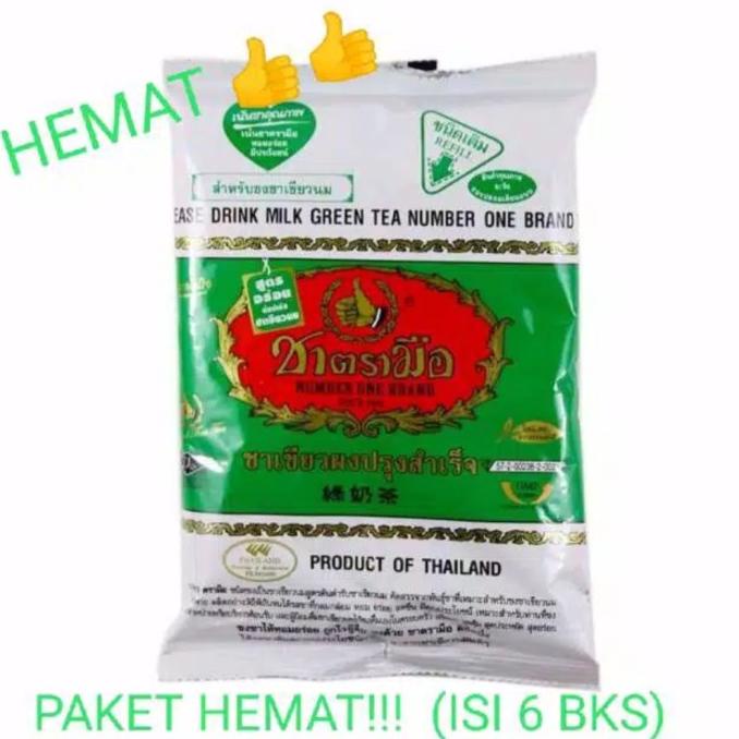 

[COD] thai greentea chatramue 200gr - 6bks ongkir 1kg [COD]