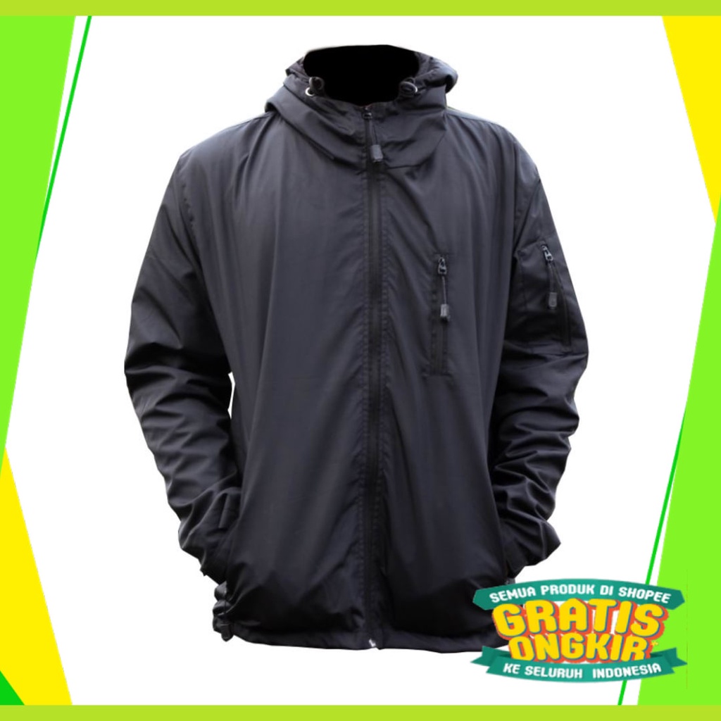 Hitam Putih Biru Orange Hijau Navy Dongker Polos moccha coklat / Jaket Tad Polos Murah / Jaket Gunun