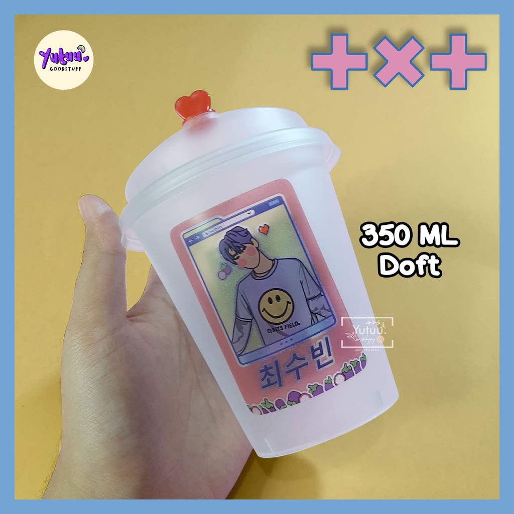 TXT Reusable Cup/ KPOP Reusable Cup (BACA DESKRIPSI) PO fanmade