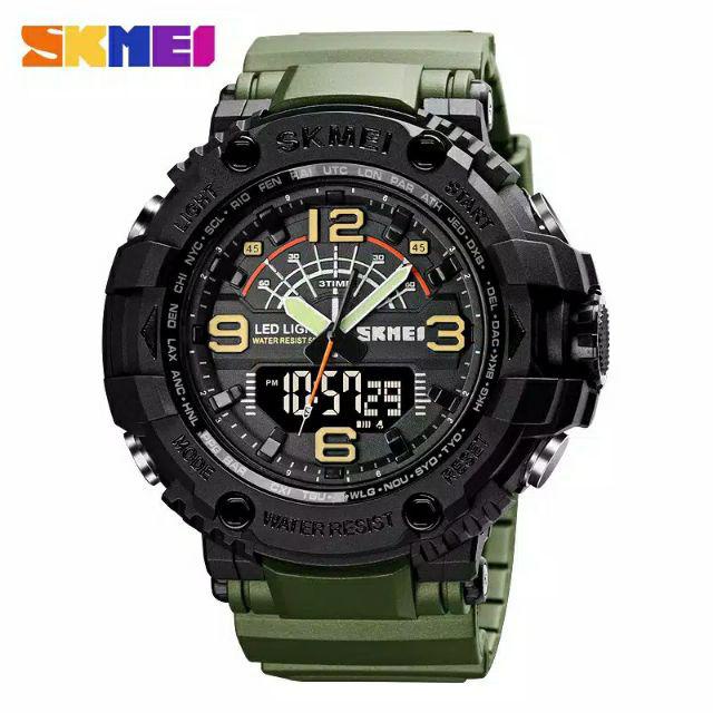 SKMEI 1617/JAM PRIA SPORT DUALTIME WATERESISTAN ORIGINAL/SKMEI SPORT TYPE 1617 TERMURAH/SKMEI 1617 TERLARIS