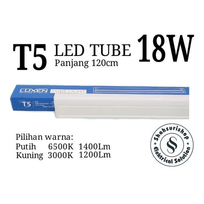 LAMPU T5 LED 18W 18 W WATT LUXEN 120 CM