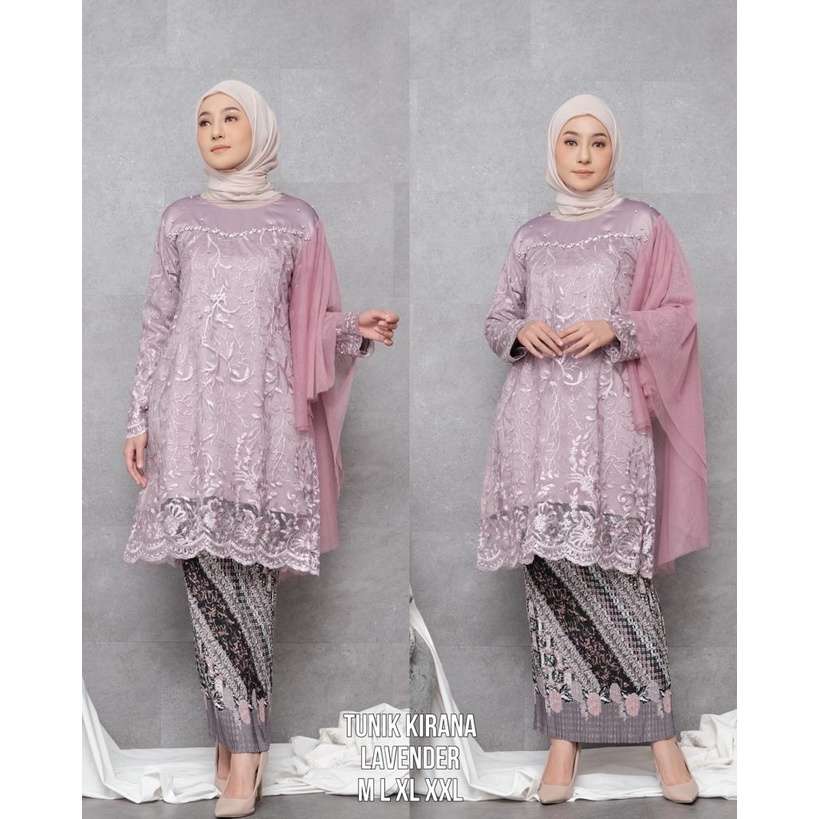 Permata Olshop / Tunik Eira SalendangTutu MC / Kebaya Modern Tunik / Tunik Kebaya Salendang / Kebaya Kondangan / Kebaya Tutu