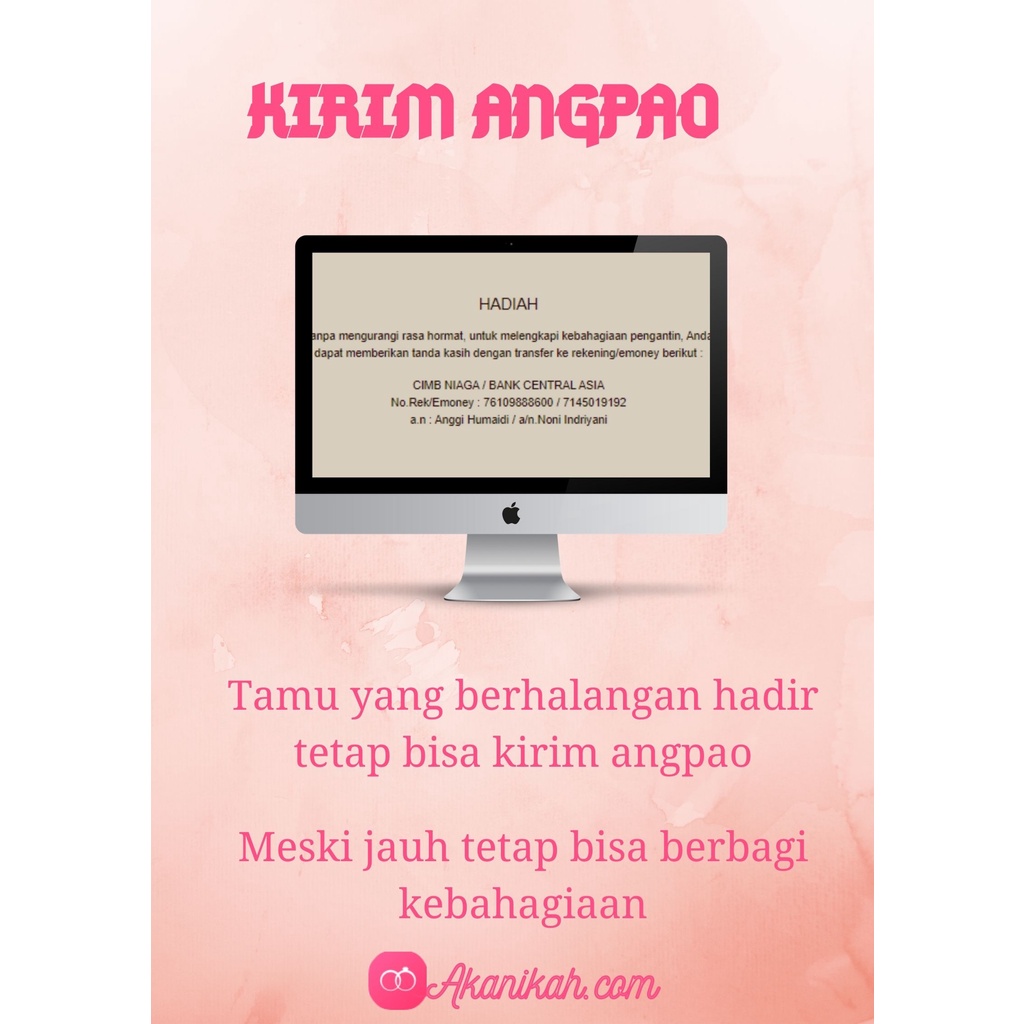 Undangan Pernikahan Murah / Undangan Digital / Undangan Web / Undangan Online Akanikah