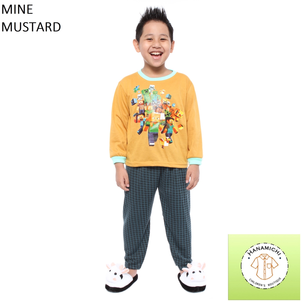 Hanamichi MINE.PP Piyama Anak Lengan Panjang