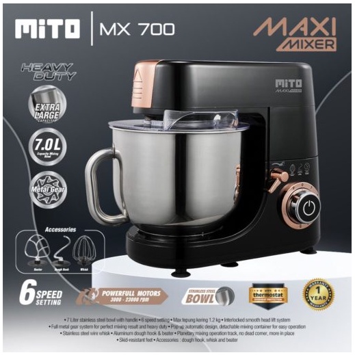 Standing Mixer Mito MX700 Kapasitas 7L