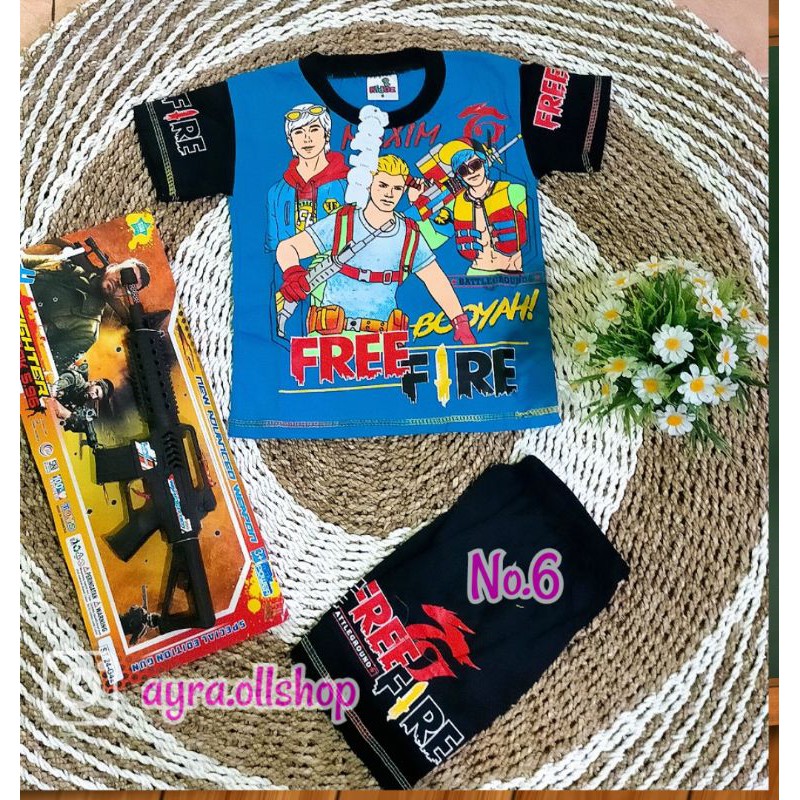 SETELAN BAJU ANAK FREE FIRE