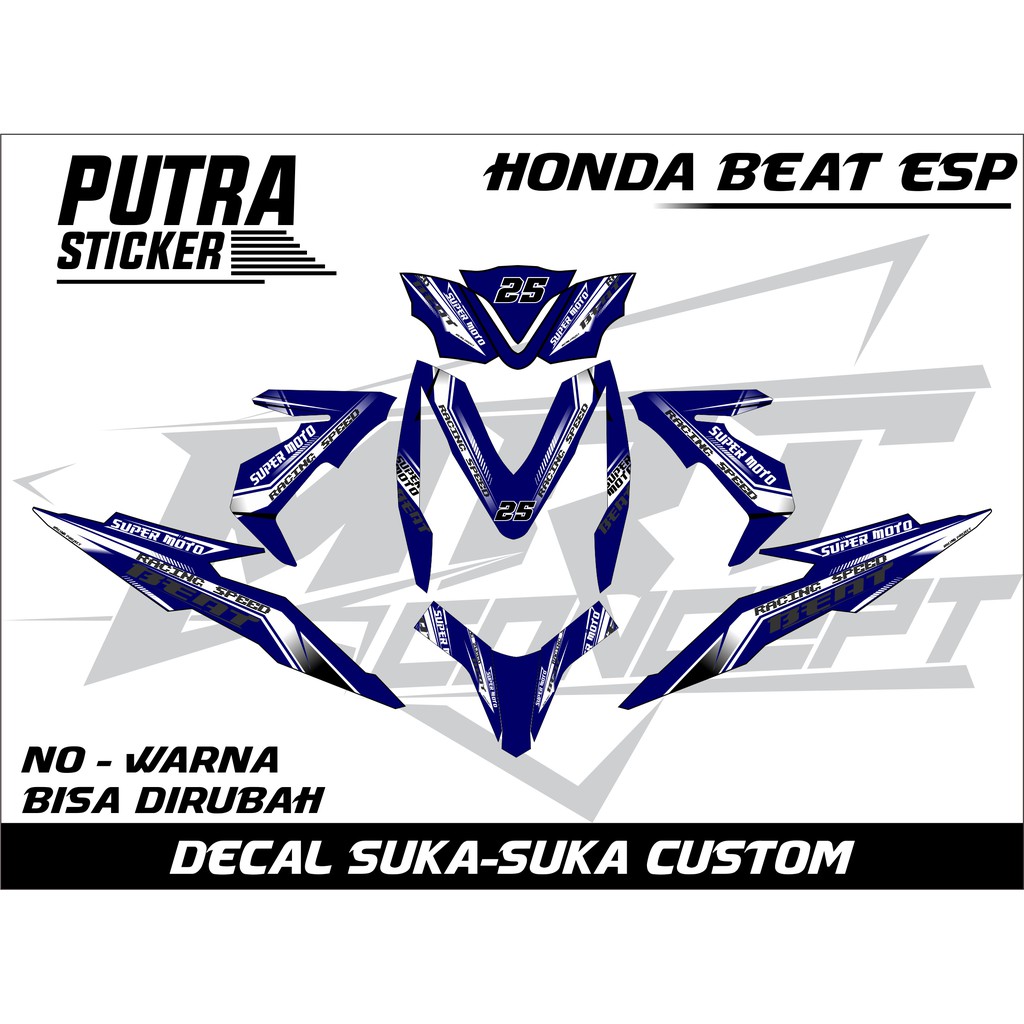 decal sticker honda BEAT ESP custom
