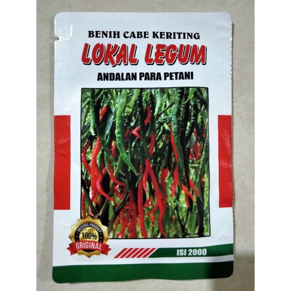 Benih Cabe Merah Keriting Tinggi 2 meter LOKAL LEGUM 10 Gram - CMK LOKAL LEGUM - Bibit Cabe LOKAL LE