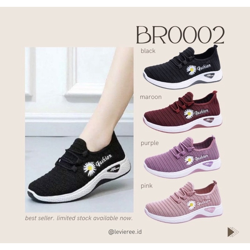 GROSIRTAS BR0090 Sepatu Wanita Import / Sneakers Sport Wanita Good Quality-8