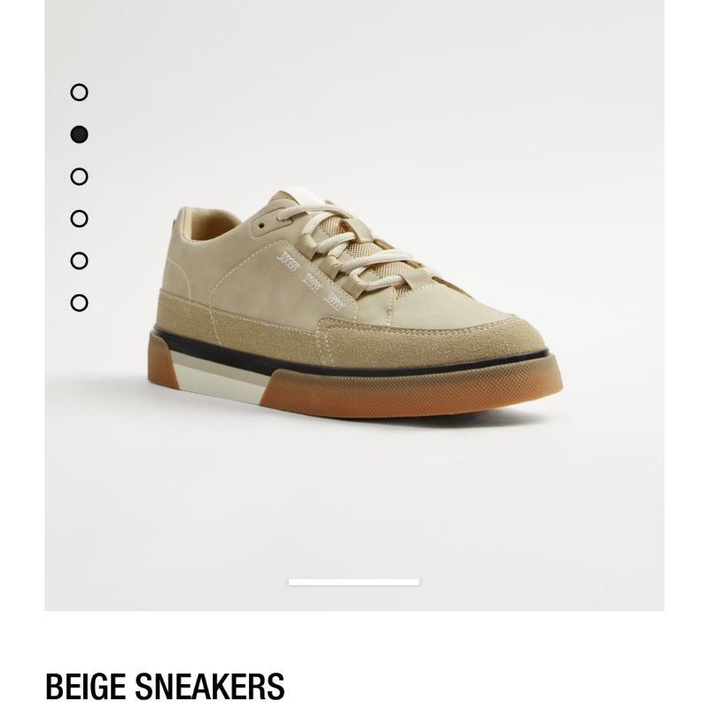 Sepatu Zara Original Beige Sneakers