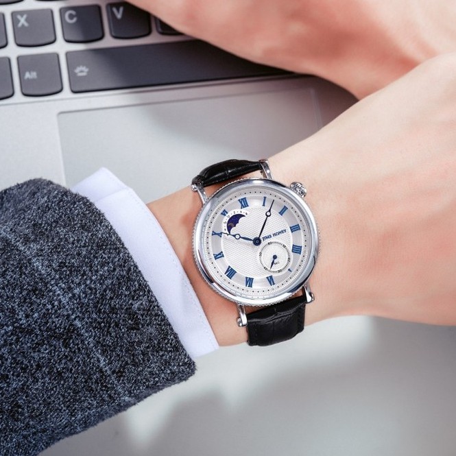 Jam 8314 Jims Honey Ori Jam Tangan Pria/Cowok Analog Kulit Murah Klasik Waterproof Maskulin Stylish